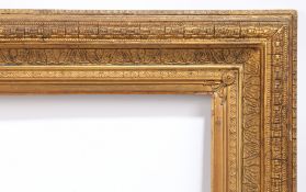 19th century Continental pair of running pattern picture frames - rebate size 27in x 17in (2)