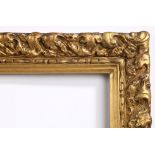 19th century heavily moulded picture frame - rebate size 30in x 25in