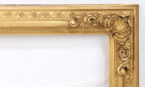 19th century English watercolour frame with corners - rebate size 29in x 17in