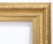 A pair of 19th century English straight pattern picture frames - rebate size 20in x 14in (2)