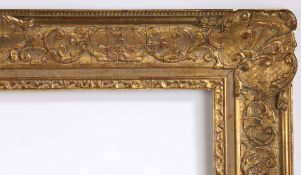 20th century picture frame with moulded corners and centres - rebate size 36in x 28in