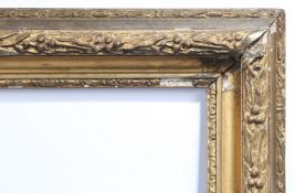 19th century English moulded running pattern picture frame - rebate size 26in x 21in
