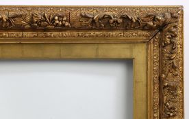 19th century English/French Barbizon picture frame, glazed - rebate size 18in x 15in