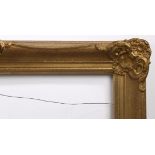 20th century English swept picture frame with corners and centres - rebate size 32in x 20in