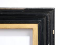 19th century English heavy black picture frame