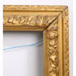 18th century English carved picture frame - rebate size 26.5in x 21in