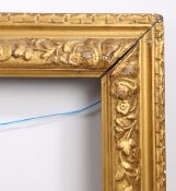 18th century English carved picture frame - rebate size 26.5in x 21in