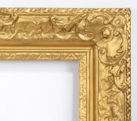 19th century English picture frame with centres and corners - rebate size 28in x 20in