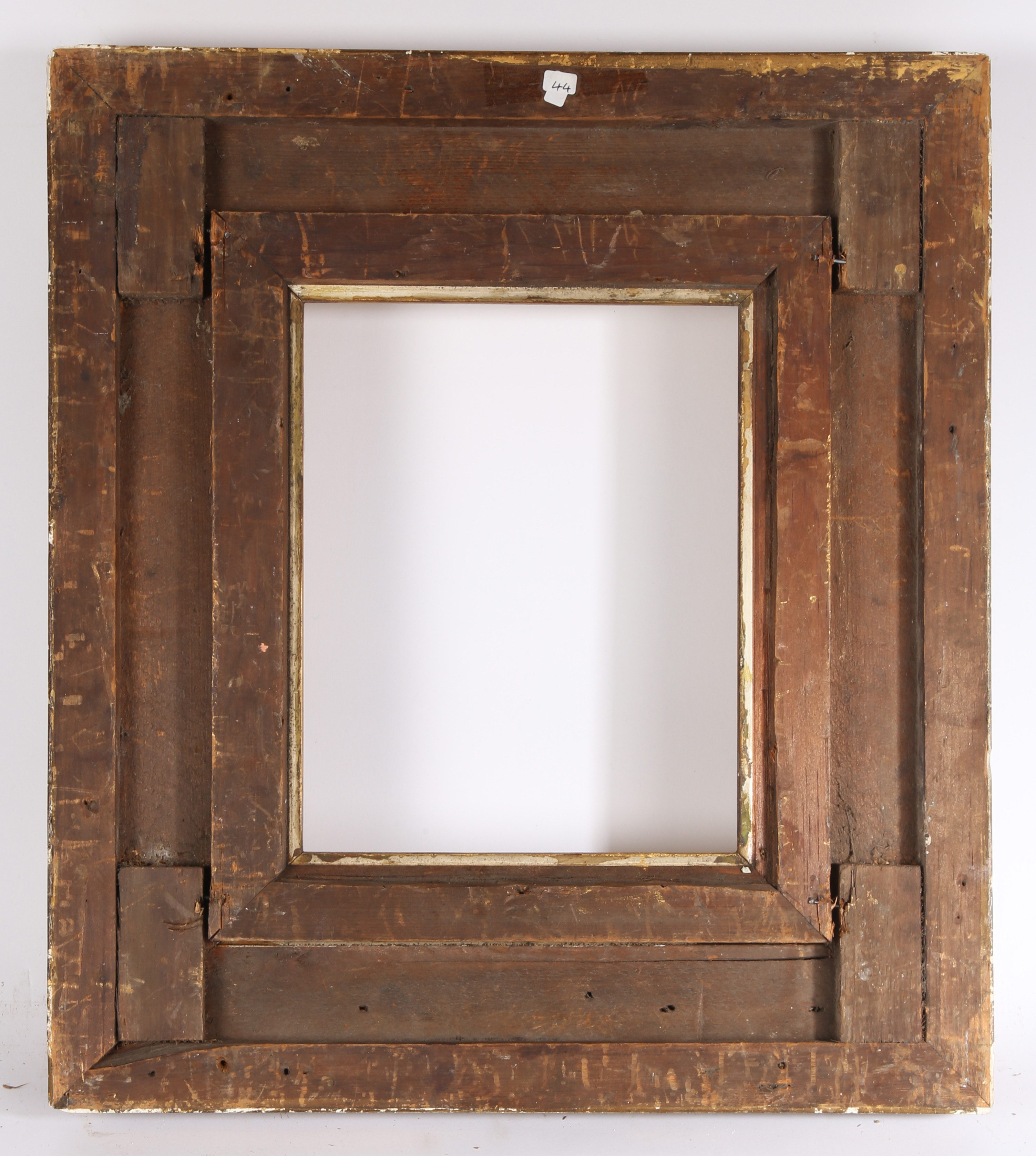 19th century straight picture frame with acanthus leaf corners - rebate size  10in x 8in - Image 5 of 9