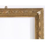 19th century carved running design picture frame - rebate size 12in x 10in