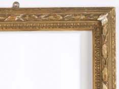 19th century carved running design picture frame - rebate size 12in x 10in
