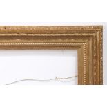 20th century English straight hollow pattern picture frame - rebate size 24in x 18in