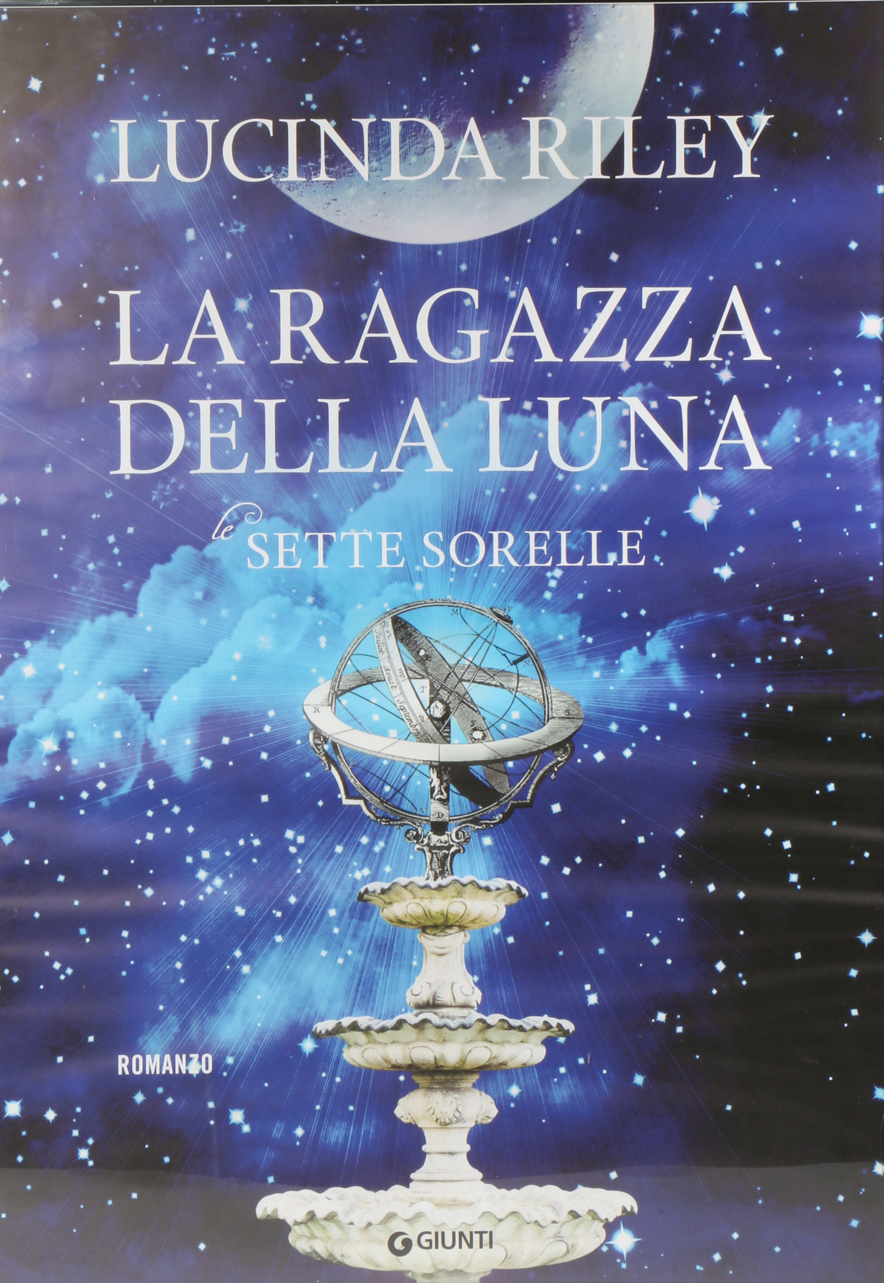 A framed poster of the Italian ‘The Moon Sister’ book cover, La Ragazza Dela Luna, 61cm x 85cm