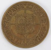 A reproduction of a Queen Elizabeth I shilling