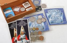 A collection of GB and world coins, to include  George V crown 1935, George VI crown 1951, two