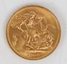 An Elizabeth II gold sovereign, 1958, St. George and the dragon