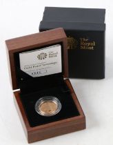 A Royal Mint proof sovereign, 2008, St. George and dragon, cased with certificate