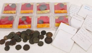 A collection of eight Roman coins, to include coins from the reigns of Constantine the great,
