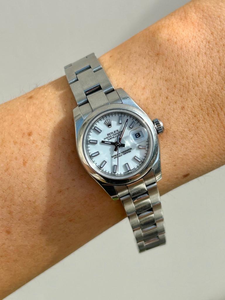 Ladies Rolex Oyster Perpetual Date just 179160 Original Receipts, Box and Guarantee Card - Image 2 of 6