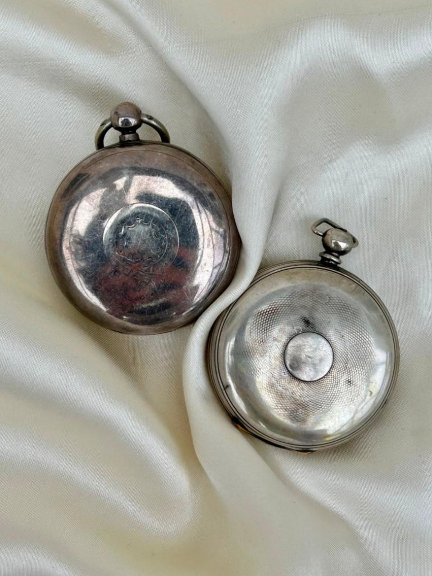 2x Large Silver Pocket Watches - Image 3 of 3