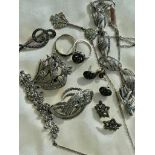 Mixed Lot Jewellery Inc Silver Marcasite and Other