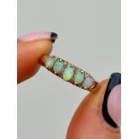 9ct Yellow Gold Opal 5 Stone Ring