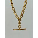 Antique Gold Filled Albert Chain Necklace