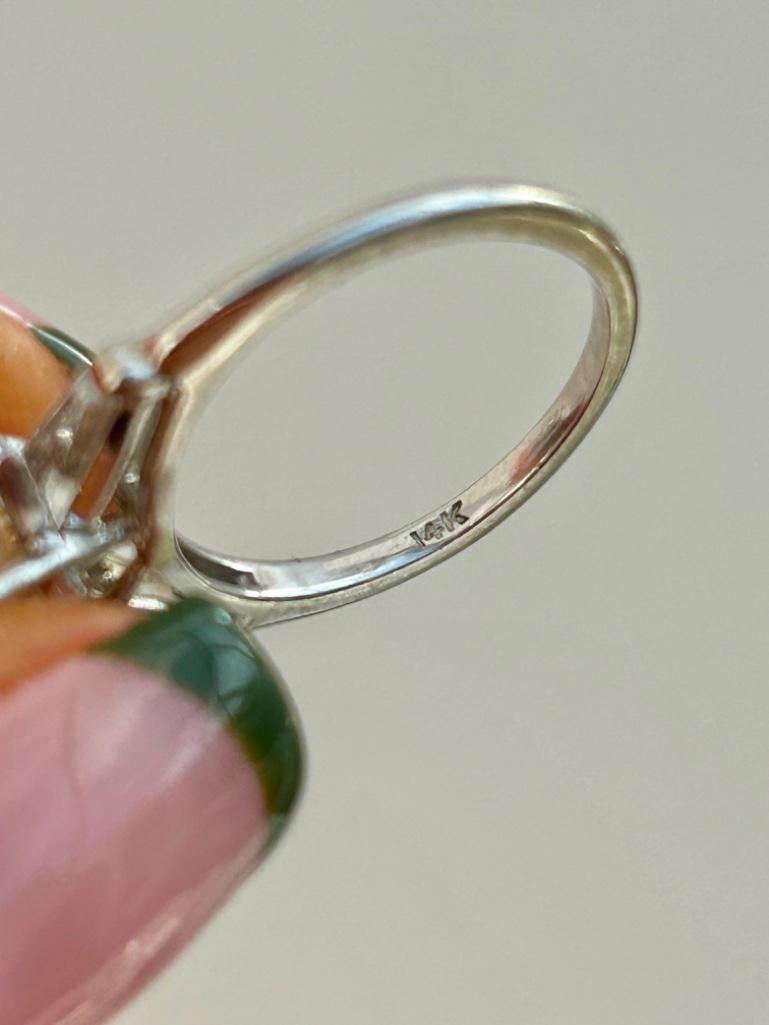 Vintage 2.5 Carat Diamond Princess Cut Ring - Image 3 of 6