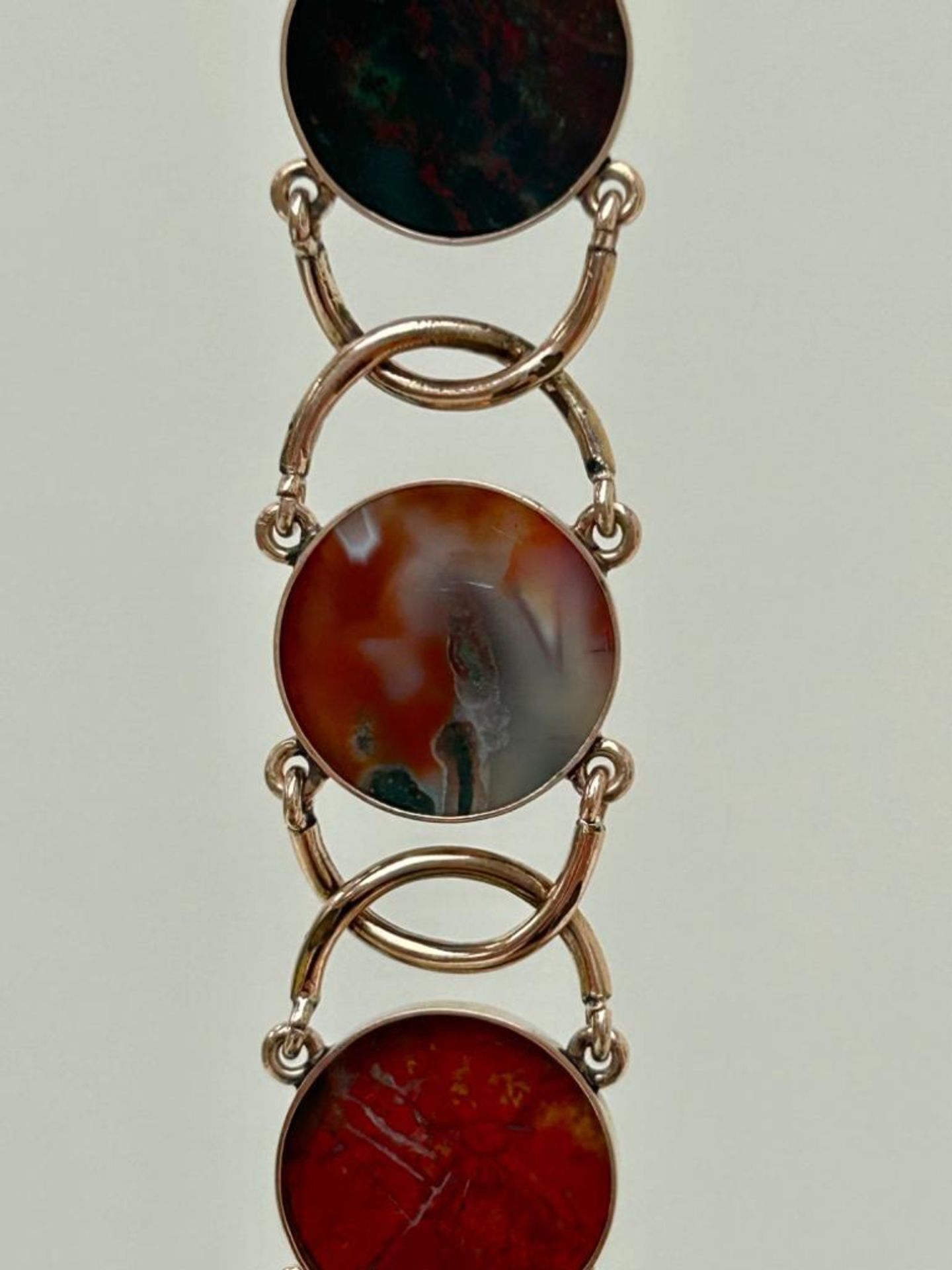 Chunky Antique Agate Bracelet - Image 6 of 10