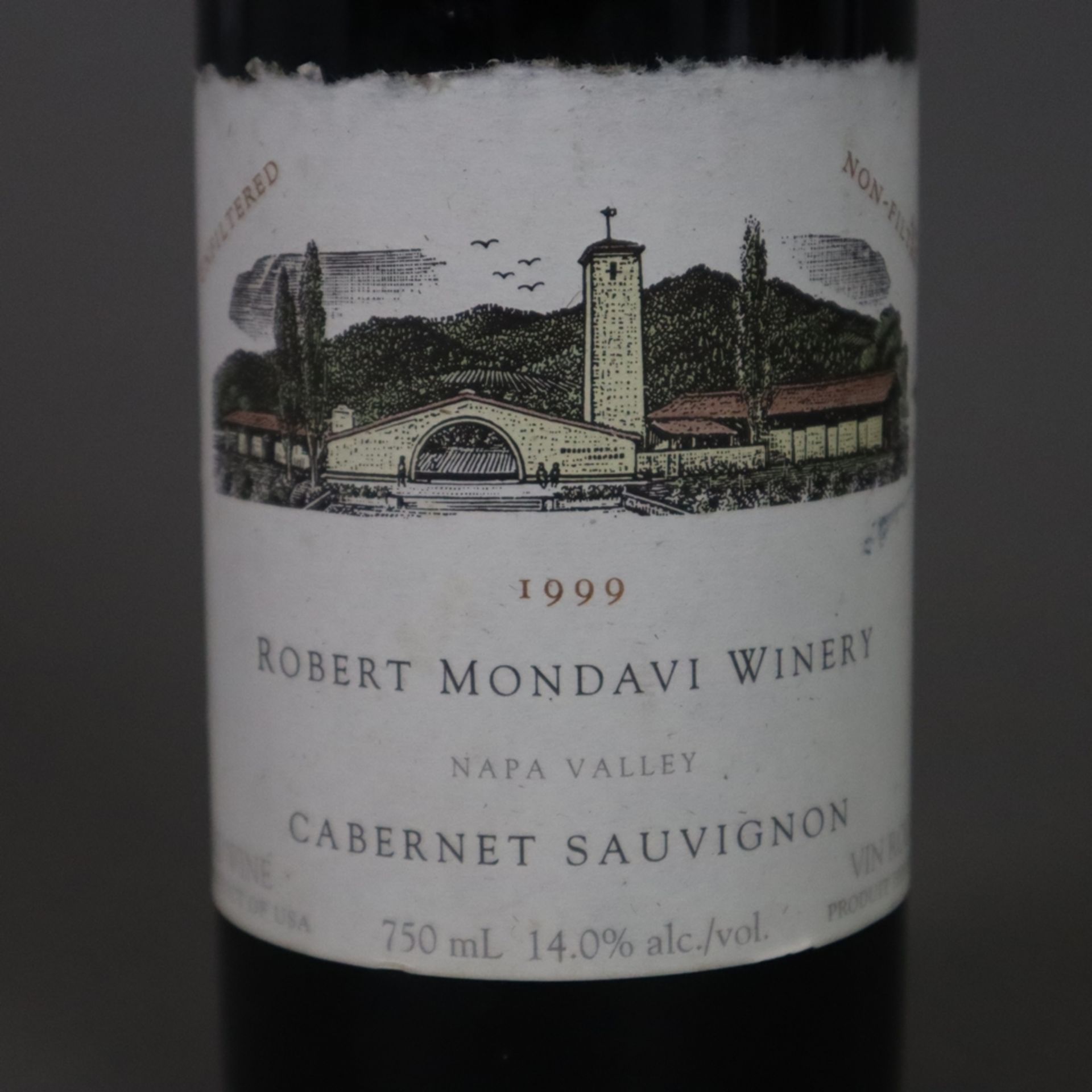 Wein - 1999 Robert Mondavi Winery Cabernet Sauvignon, Napa Valley, USA, 750 ml - Bild 4 aus 5