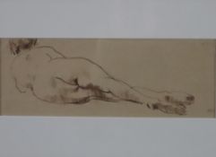 Pellegrini, Alfred Heinrich (1881-1958) - Liegender Akt, 1911, Kreide auf Papier, unten rechts