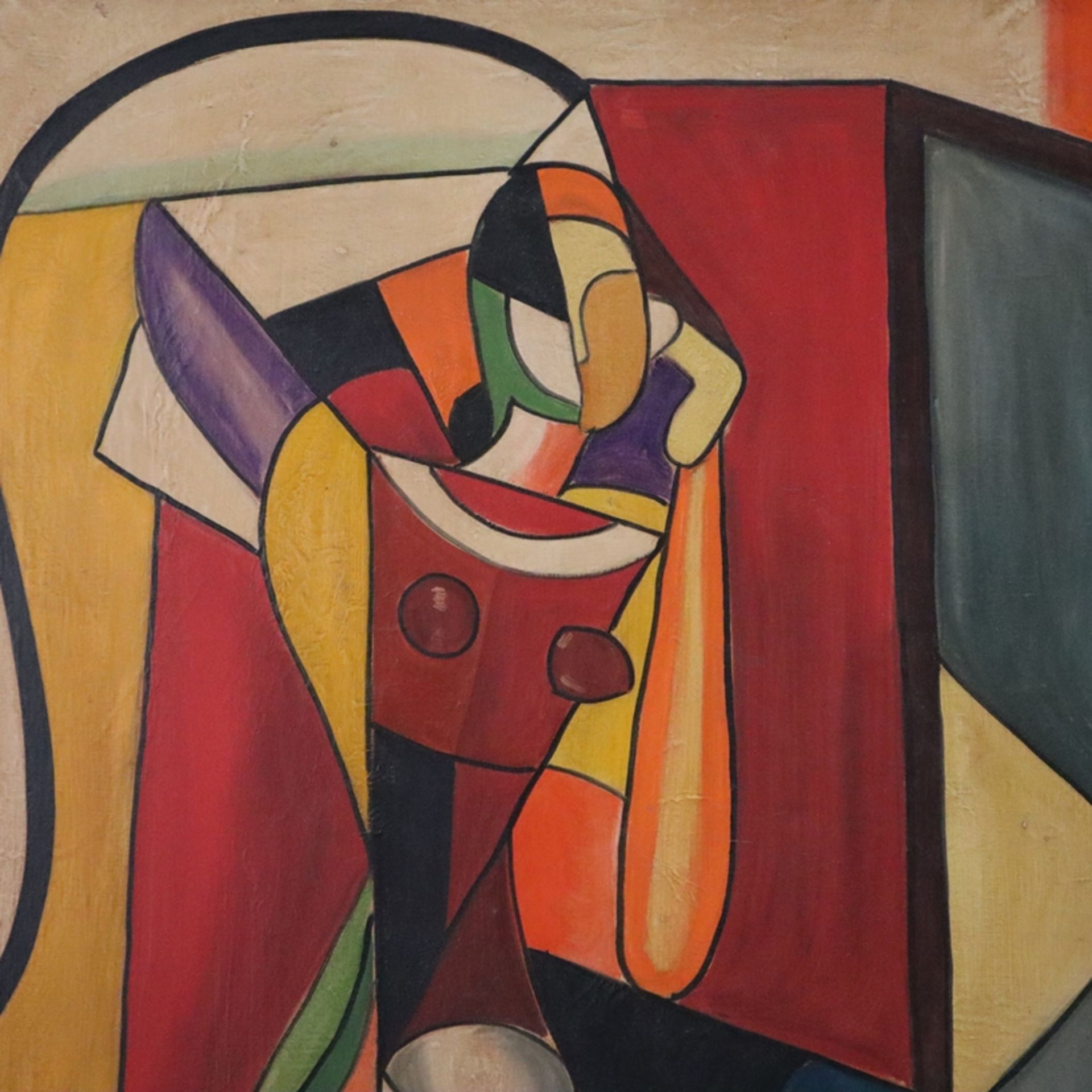 Archipenko, Alexander (1887 Kiew - 1964 New York, im Stil von) - Dame in Sitzpose, kubistisch inter - Bild 3 aus 11