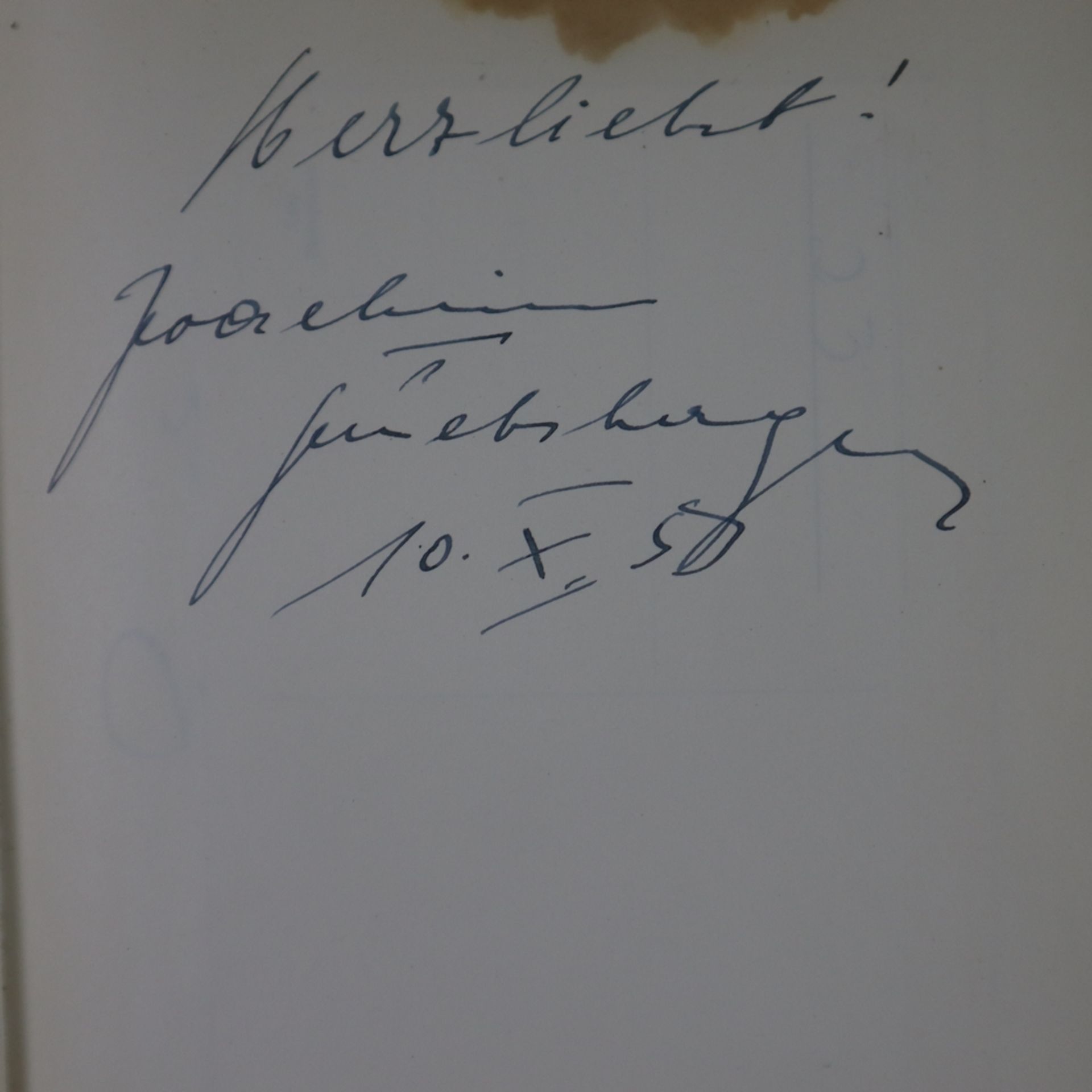 Zwei Autogramm-Alben aus den Jahren 1953 und 1954- sorgfältig von der Frankfurterin Margarete Kautz - Bild 7 aus 14