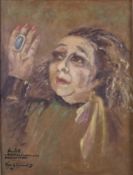 Raimond, Hugo (20. Jh.) - Portrait von Lotti Huber (geborene Charlotte Goldmann, 1912 Kiel -1998 Be
