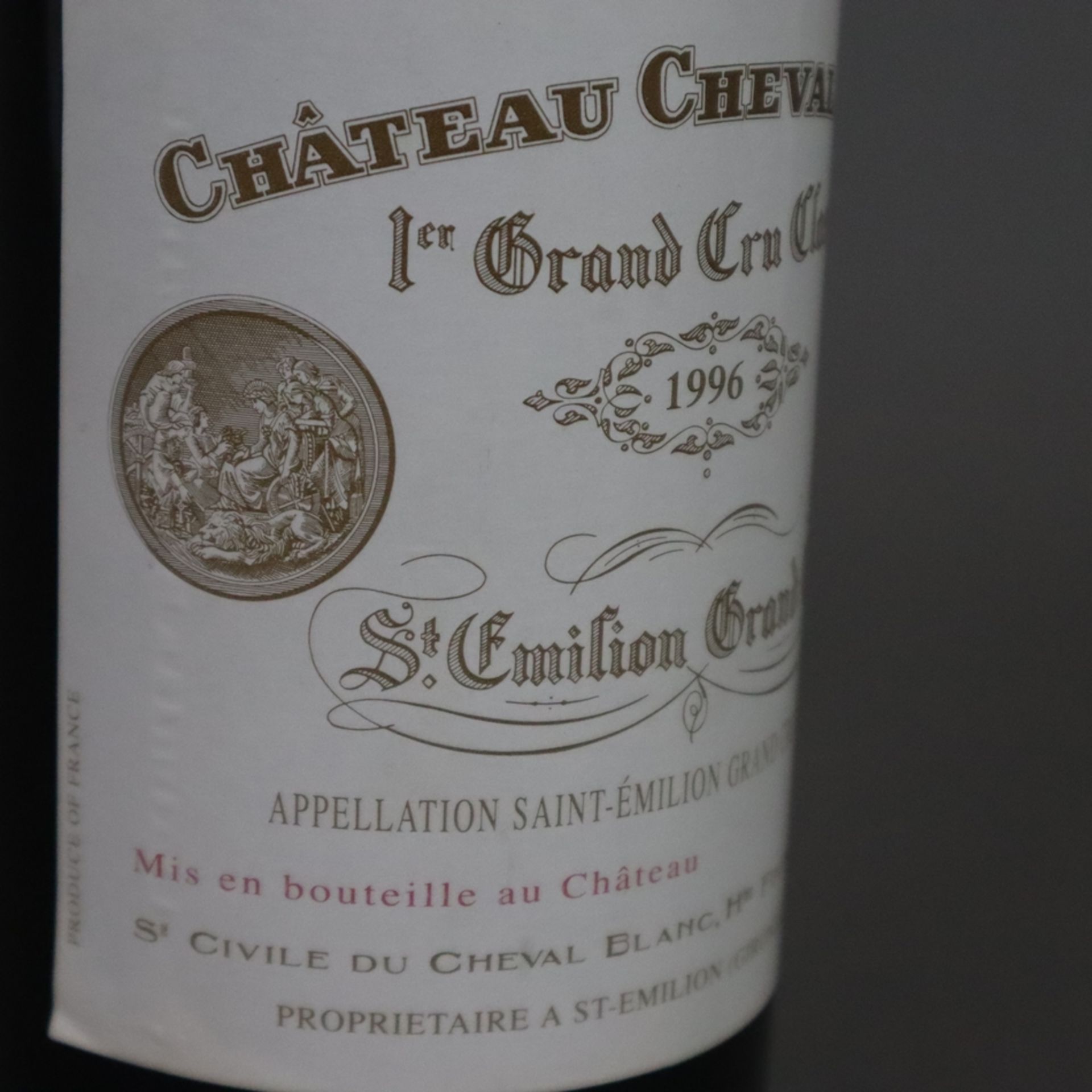 Wein - 1996 Château Cheval Blanc, Saint-Emilion 1er Grand Cru Classé, France, 750 ml. - Bild 5 aus 6