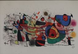 Miró, Joan (1893 Barcelona - 1983 Palma de Mallorca) - "Cèramiques", 1974, Original-Farblithografie