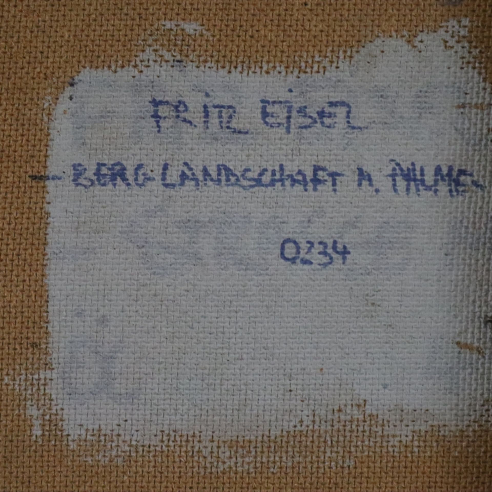 Eisel, Fritz (1929 Lauterbach/Hessen - 2010 Langen Brütz) - Ceylonesische Berglandschaft, Öl auf Ha - Image 9 of 9