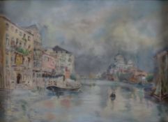 Unbekannte/r Künstler/in -20. Jh.- Venedig / Canal Grande mit Blick auf Santa Maria della Salute, A