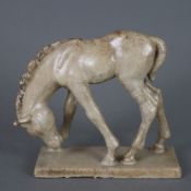 Rempel, Rudolf (1892 - 1970, deutscher Bildhauer, tätig in Stuttgart) - Tierfigur "Fohlen", Keramik