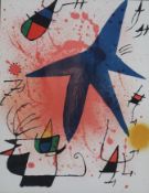 Miró, Joan (1893 Barcelona -1983 Mallorca) - "Blauer Stern", Farblithografie, 1972, Blattmaß ca. 31