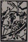Kandinsky, Wassily (1866 Moskau - 1944 Neuilly-sur-Seine) - "Improvisation 7", Holzschnitt auf Papi