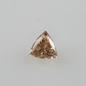 Loser Diamant im Trillantschliff - Gewicht 1,74 ct., Naturfarbe: Champagner, Reinheit behandelt, Sc