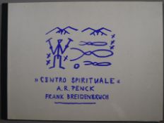 A.R. Penck / Frank Breidenbruch - „Centro Spirituale“, Carrara 1993, Mappenwerk mit 6 Farbradierung