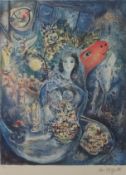 Chagall, Marc (1887 Witebsk - 1985 St. Paul de Vence) - "Bella", Künstlerplakat, limitierte Auflage