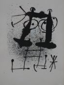 Miró, Joan (1893 Barcelona - 1983 Palma de Mallorca) - Ohne Titel, Offsetlithografie, rasterloser D