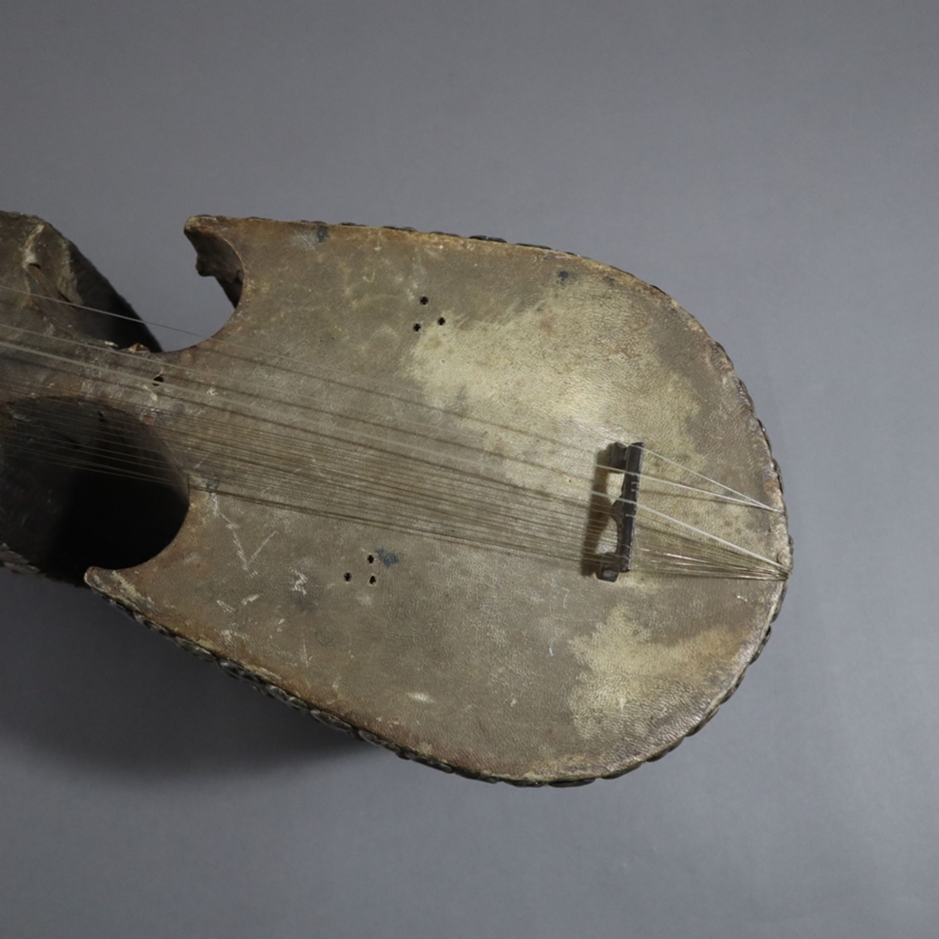 Afghanische Schalenhalslaute - sog. Rubab, um 1900, traditionelles Saiteninstrument, taillierter ba - Image 10 of 11