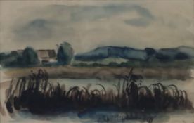 Mayer-Marton, Georg (1897Györ - 1960 Liverpool) - Englische Landschaft, Oktober 1948, Aquarell/Goua