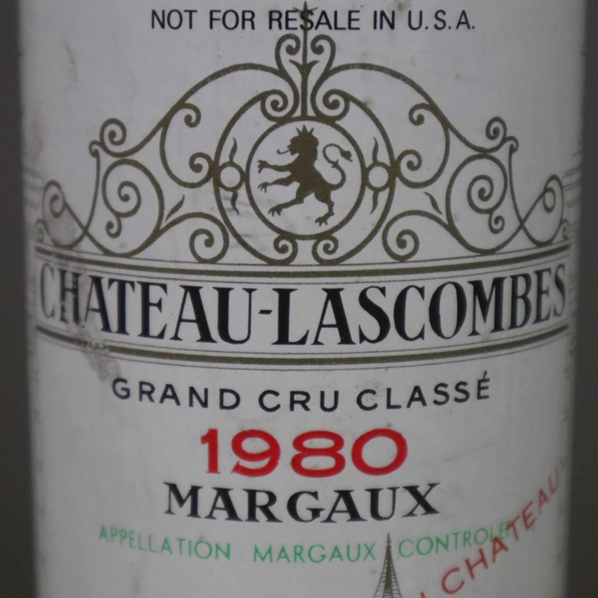 Wein - 1980 Château Lascombes, Margaux, France, 750 ml - Bild 5 aus 6