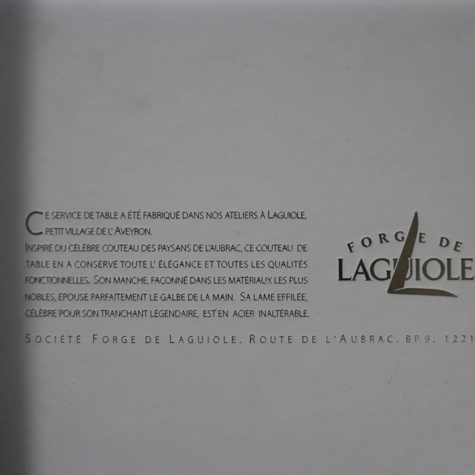 Steakbesteck / Tafelbesteck für 6 Personen - Forge de Laguiole, Frankreich, bestehend aus 6 Messern - Bild 6 aus 7
