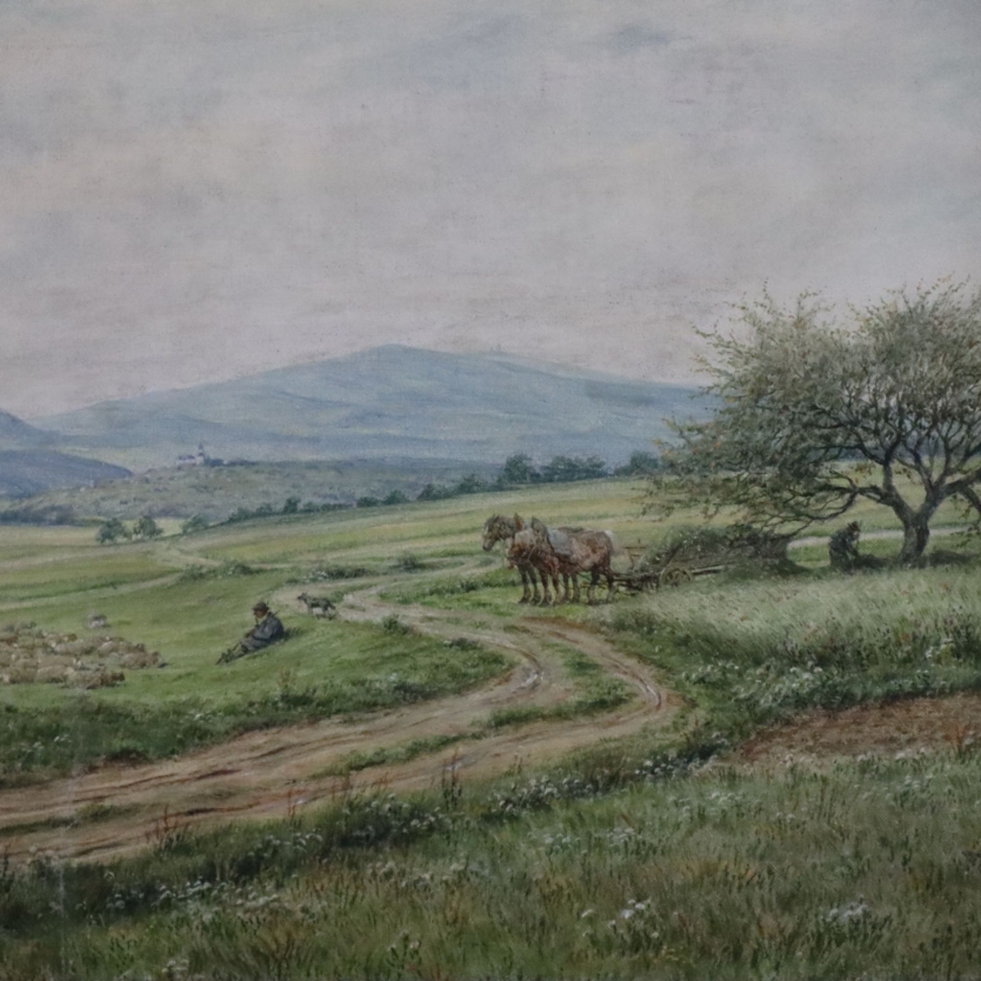 Luckhardt, Karl (1886 - Frankfurt a.M.- 1970) - Blick auf Kronberg mit Feldberg im Hintergrund, dav - Image 3 of 11